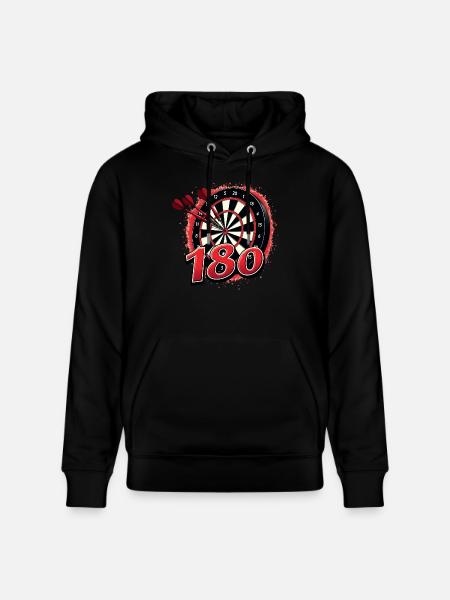 Dart Dartpfeil Darts 180 Dartboard Triple - Stanley/Stella CRUISER Unisex Organic Hoodie - black