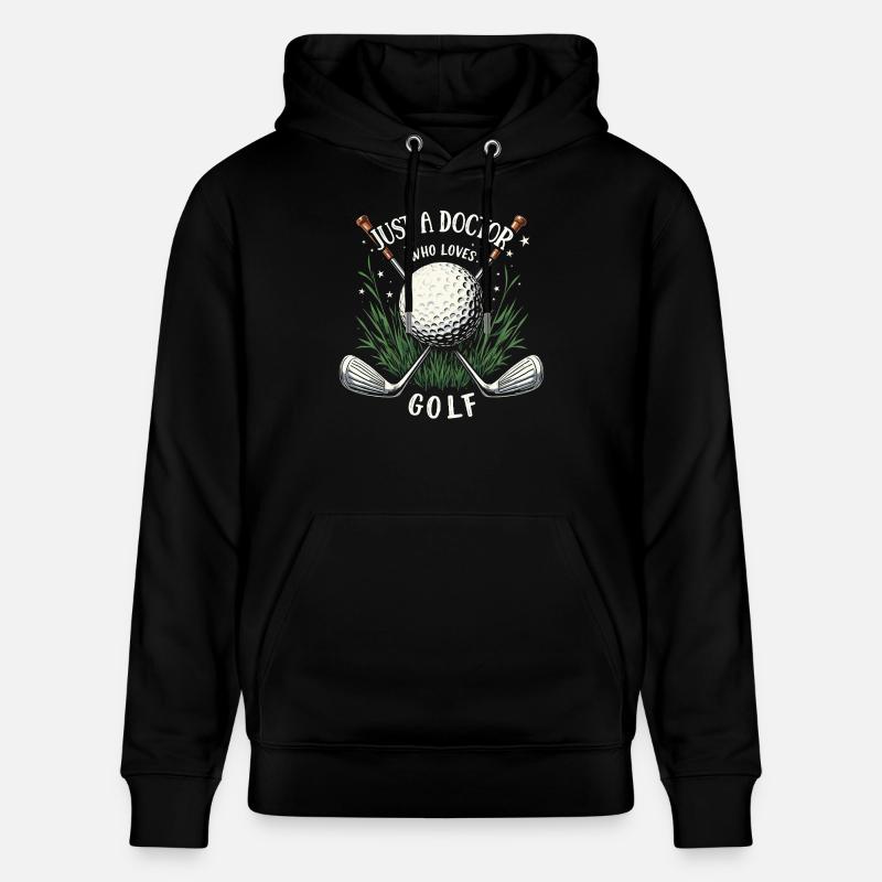Médecin et golf - Sweat à capuche bio CRUISER Stanley/Stella Unisexe - noir