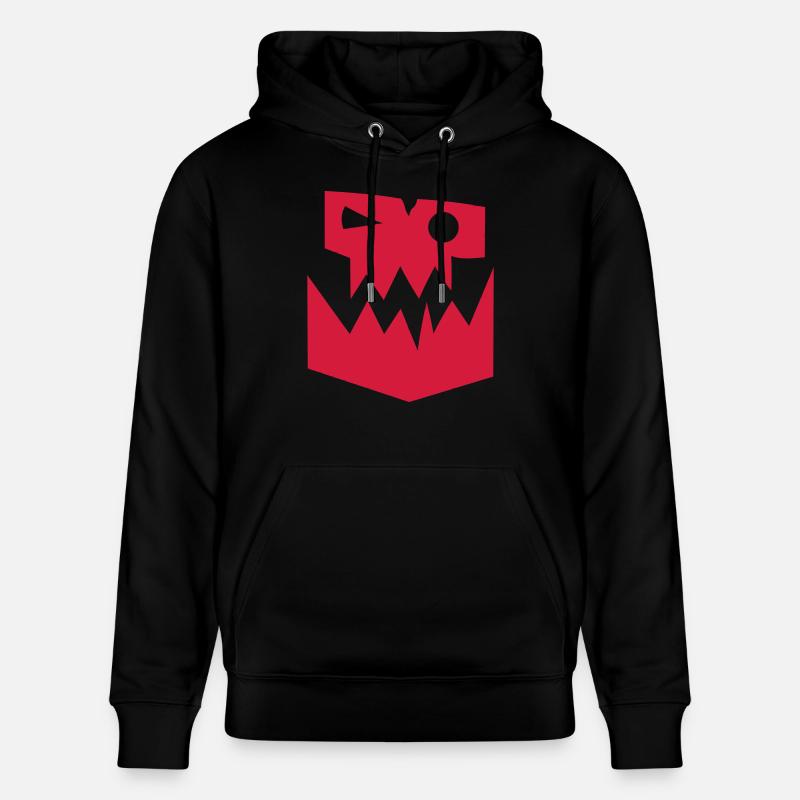 orc symbole face monstre - Sweat à capuche bio CRUISER Stanley/Stella Unisexe - noir