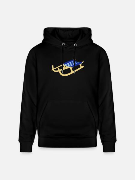 Sledge, Sled - Stanley/Stella CRUISER Unisex Organic Hoodie - black