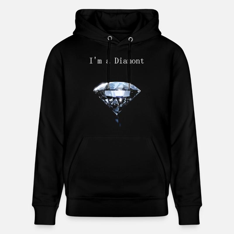 Je suis un diamant - Sweat à capuche bio CRUISER Stanley/Stella Unisexe - noir