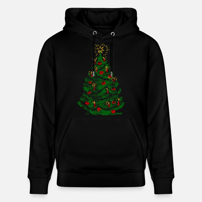 Arbre de Noël - Sweat à capuche bio CRUISER Stanley/Stella Unisexe - noir