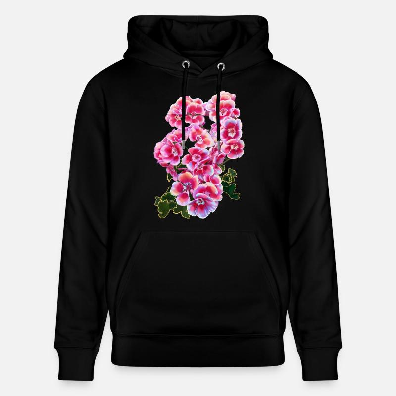 fleur - Sweat à capuche bio CRUISER Stanley/Stella Unisexe - noir