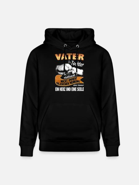 VATER & TOCHTER - Stanley/Stella Unisex Bio-Hoodie CRUISER - Schwarz