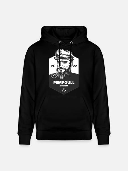 Marin PL 22 Pempoull Breizh - Stanley/Stella CRUISER økologisk unisex-hoodie - sort
