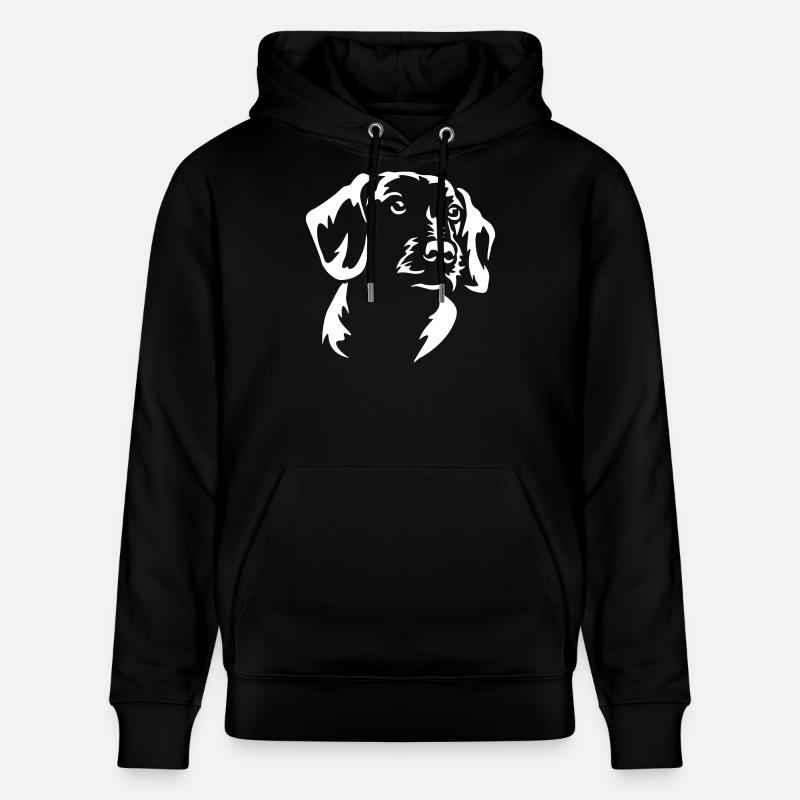 Dackel Kopf "Black Edition" - Stanley/Stella Unisex Bio-Hoodie CRUISER  - Schwarz