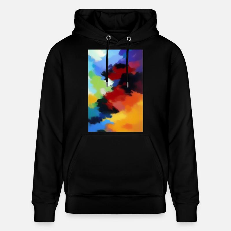 Malerei Muster - Stanley/Stella Unisex Bio-Hoodie CRUISER  - Schwarz