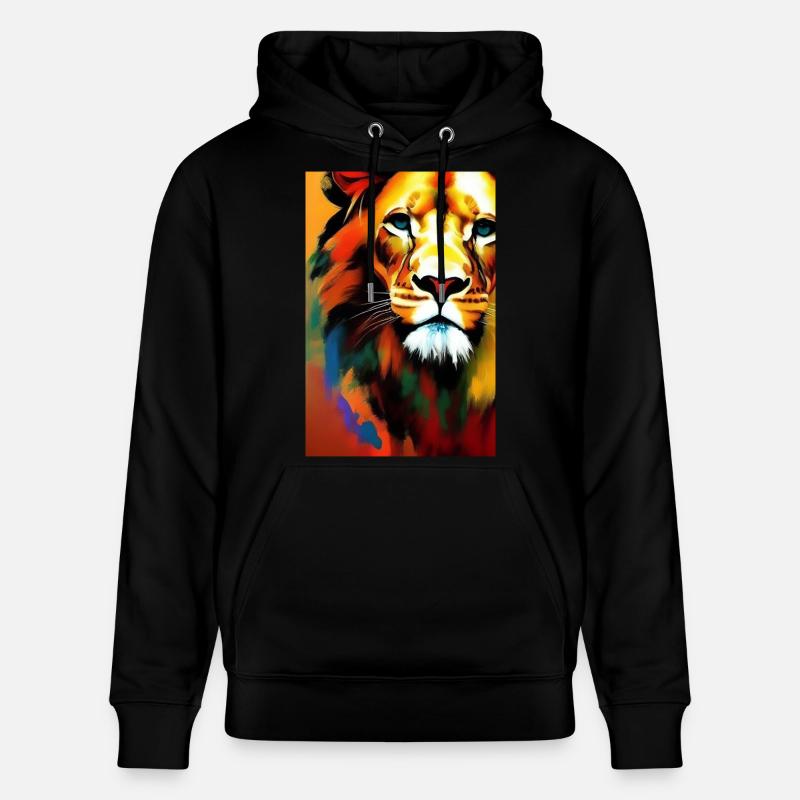 Löwen King - Sweat à capuche bio CRUISER Stanley/Stella Unisexe - noir