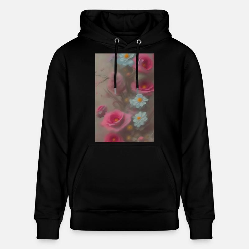 Blumen Kunst - Stanley/Stella Unisex Bio-Hoodie CRUISER  - Schwarz