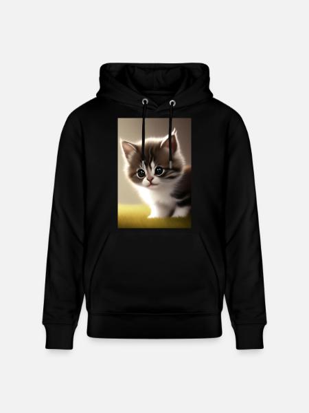 Bébé chat - Sweat à capuche bio CRUISER Stanley/Stella Unisexe - noir