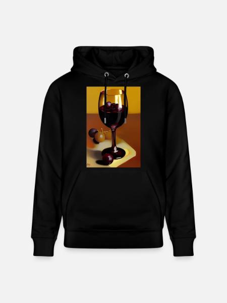 Wein Trinker - Stanley/Stella Unisex Bio-Hoodie CRUISER  - Schwarz