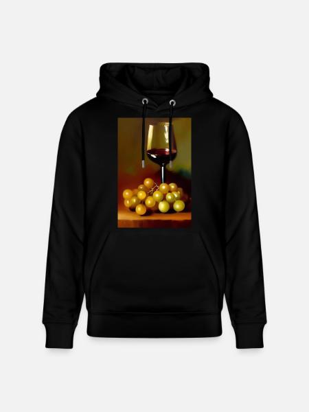 Wine drinkers - Stanley/Stella CRUISER Unisex Organic Hoodie - black