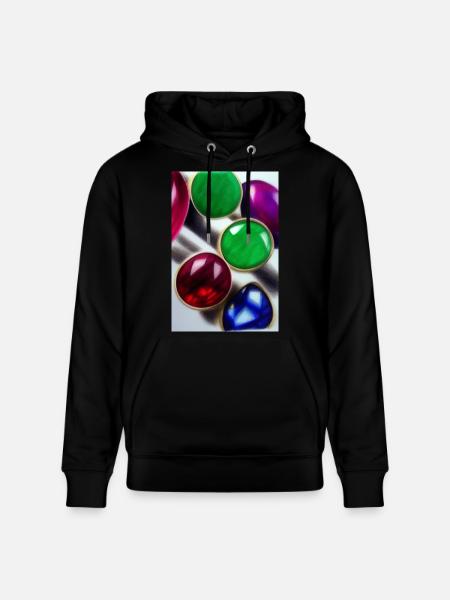 Gemstones - Stanley/Stella CRUISER Unisex Organic Hoodie - black