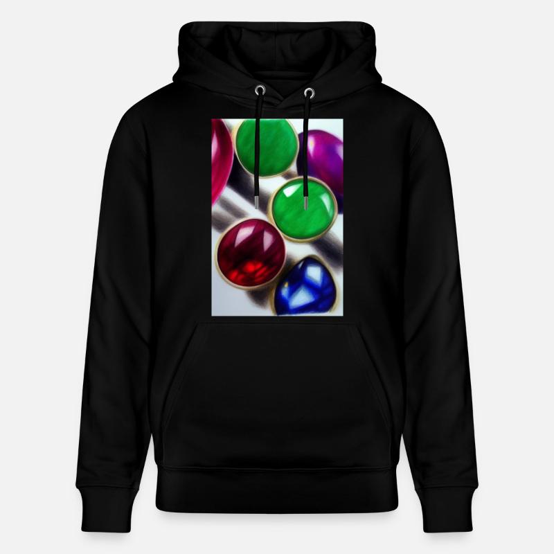 Pierres précieuses - Sweat à capuche bio CRUISER Stanley/Stella Unisexe - noir