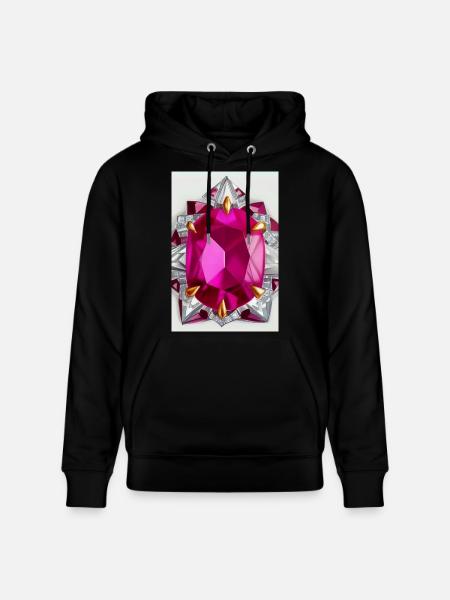 Gem - Stanley/Stella CRUISER Unisex Organic Hoodie - black