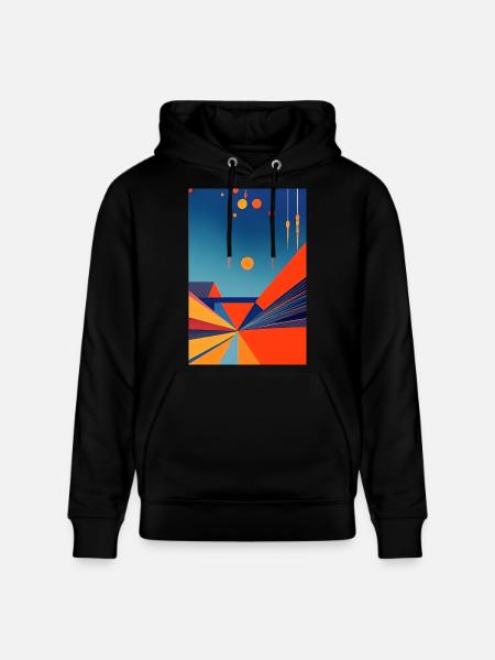 Abstract art - Stanley/Stella CRUISER Unisex Organic Hoodie - black