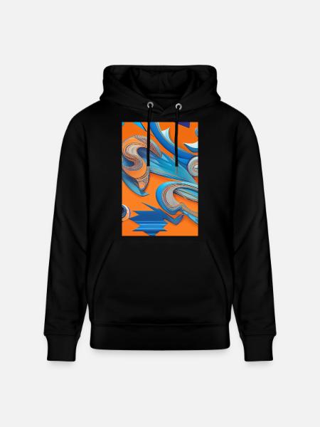 Abstract art - Stanley/Stella CRUISER Unisex Organic Hoodie - black