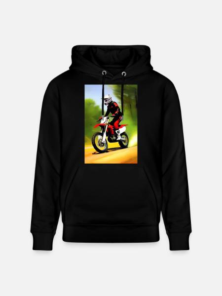 Motocross Riding - Stanley/Stella CRUISER Unisex Organic Hoodie - black