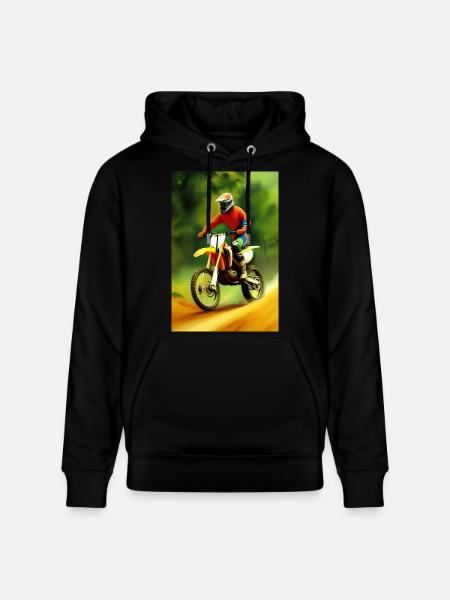 Motocross Riding - Stanley/Stella CRUISER Unisex Organic Hoodie - black