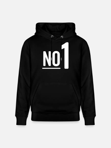 No 1 - Nummer eins - Stanley/Stella Unisex Bio-Hoodie CRUISER  - Schwarz