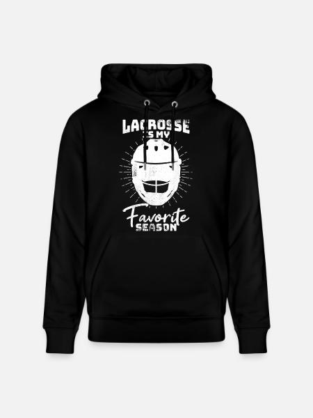 Lacrosse Player Saying - Stanley/Stella CRUISER Unisex Organic Hoodie - black