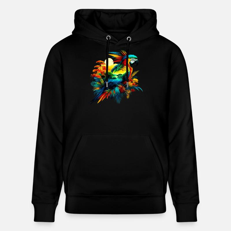 Perroquet - Sweat à capuche bio CRUISER Stanley/Stella Unisexe - noir