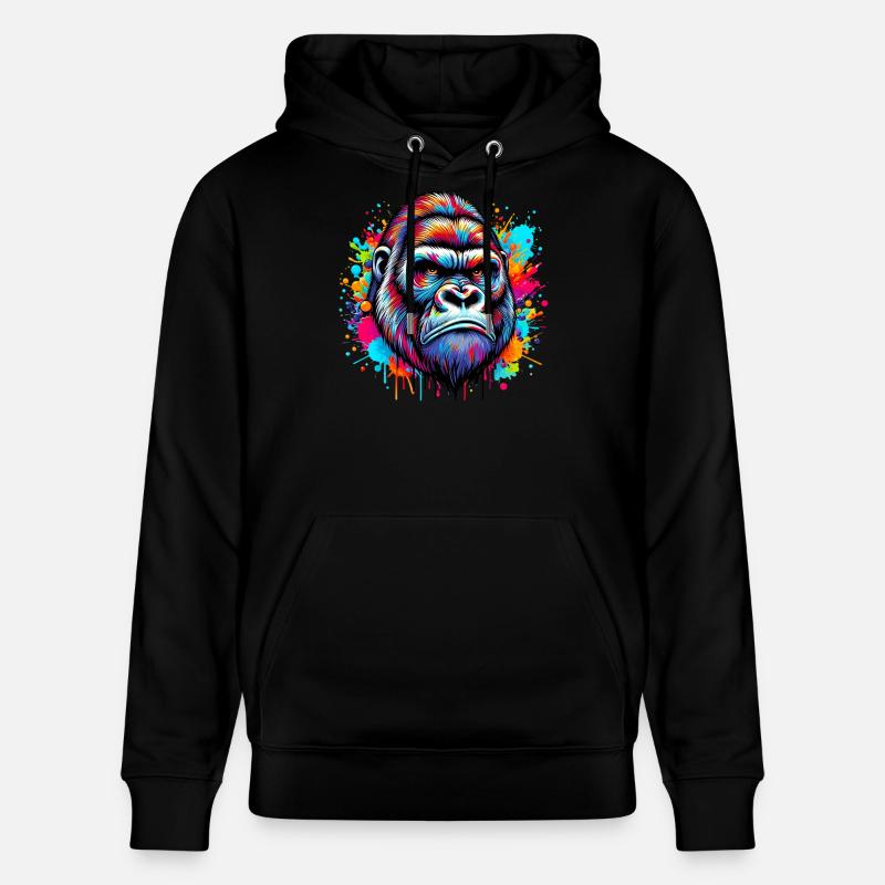Gorilla - Stanley/Stella Unisex Bio-Hoodie CRUISER  - Schwarz