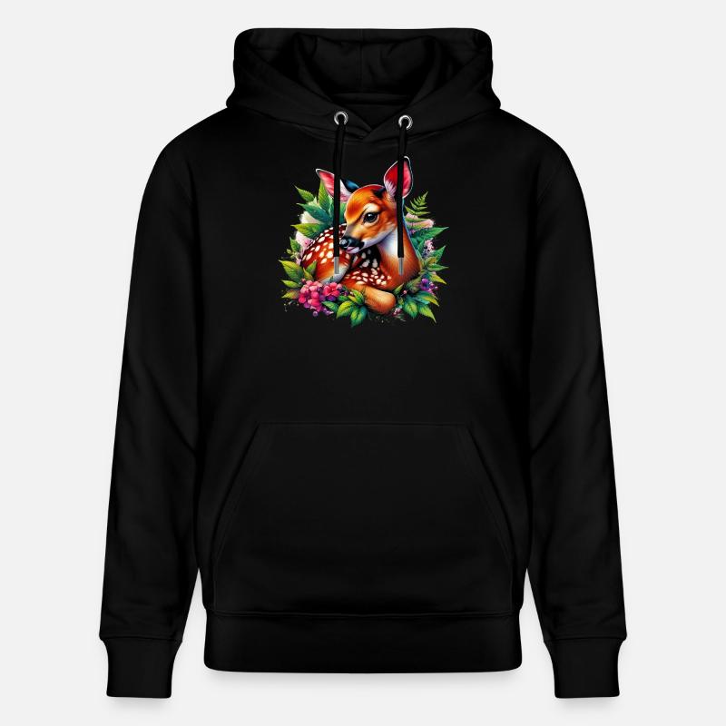 Faon - Sweat à capuche bio CRUISER Stanley/Stella Unisexe - noir