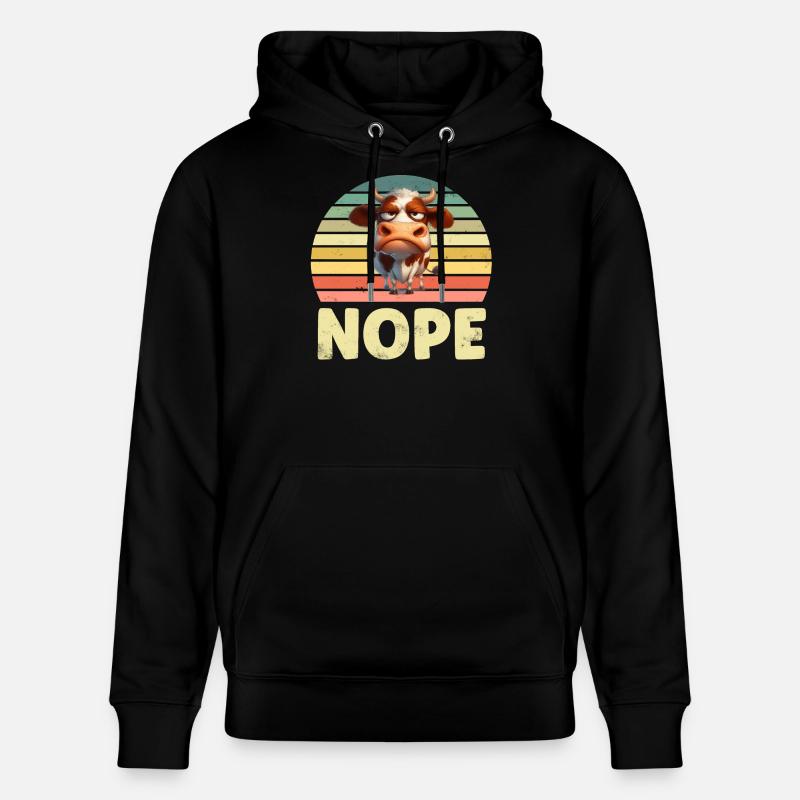 Vaches Vaches - Sweat à capuche bio CRUISER Stanley/Stella Unisexe - noir