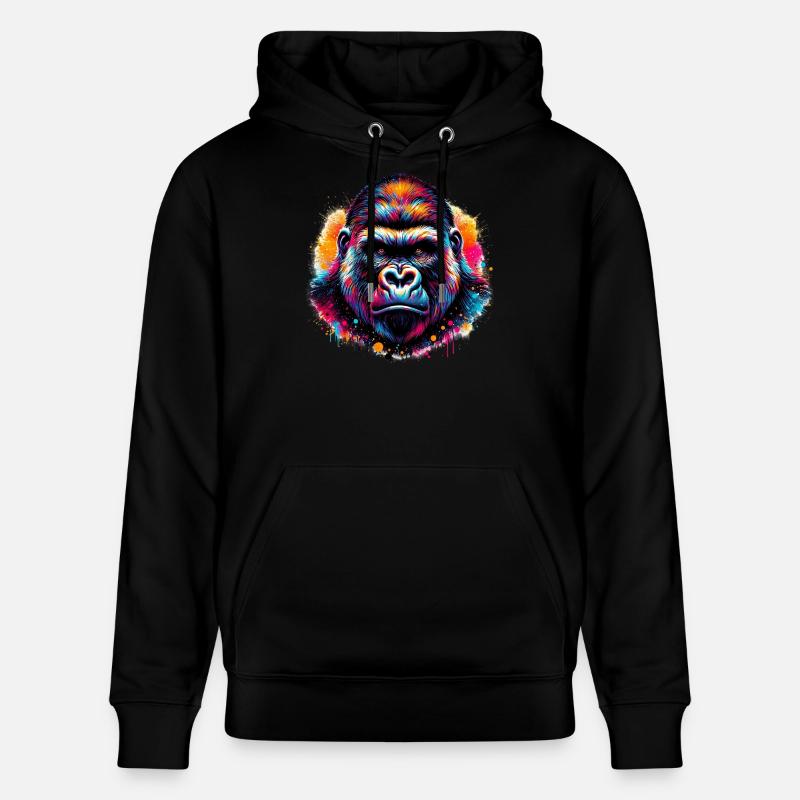 Gorille - Sweat à capuche bio CRUISER Stanley/Stella Unisexe - noir