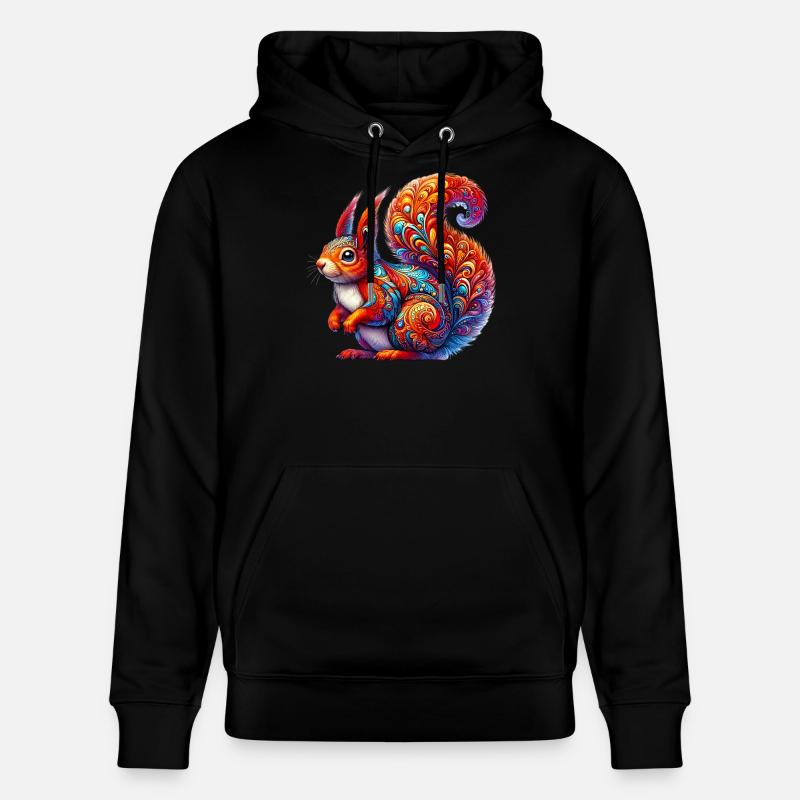 Écureuil - Sweat à capuche bio CRUISER Stanley/Stella Unisexe - noir