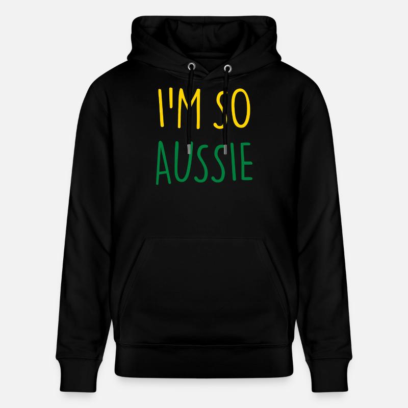 I'M SO AUSSIE Australisch Australien - Stanley/Stella Unisex Bio-Hoodie CRUISER  - Schwarz