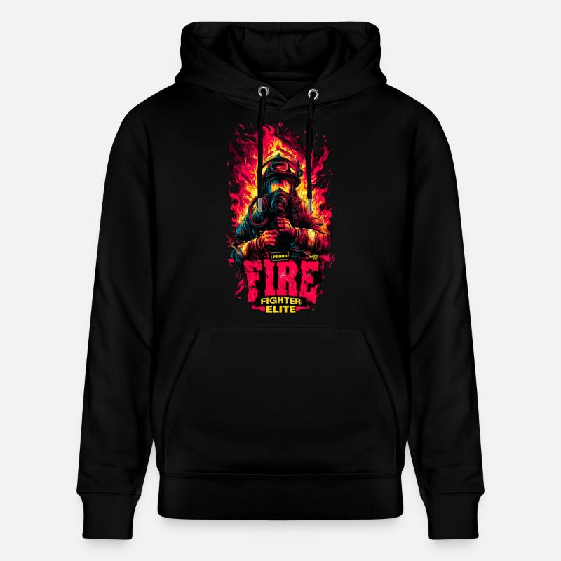 Fire Fighter Elite - Stanley/Stella Unisex Bio-Hoodie CRUISER  - Schwarz