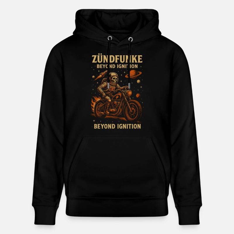 ZÜNDFUNKE – ASTRONAUTE DE L’ANARCHIE - Sweat à capuche bio CRUISER Stanley/Stella Unisexe - noir