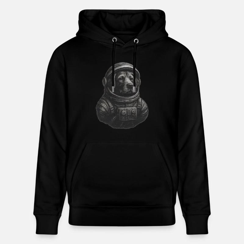 Chiot chien en combinaison d’astronaute astronaute - Sweat à capuche bio CRUISER Stanley/Stella Unisexe - noir