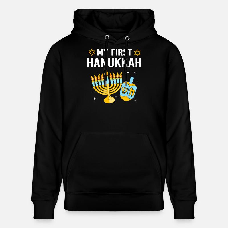 Hanoukka Hanoukka Hanoukka - Sweat à capuche bio CRUISER Stanley/Stella Unisexe - noir