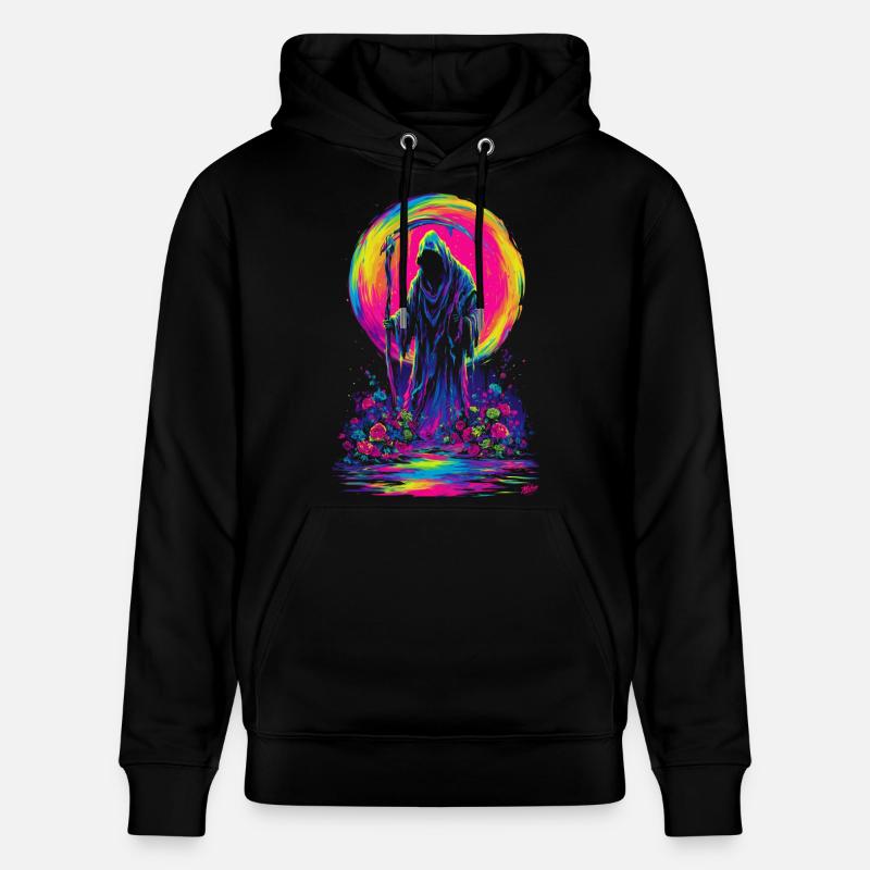 Neon Grim Reaper - Sweat à capuche bio CRUISER Stanley/Stella Unisexe - noir