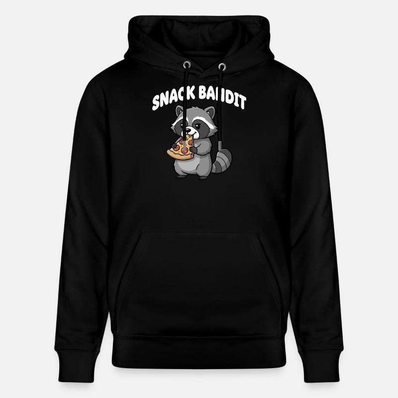 Snack Bandit Raton laveur - Sweat à capuche bio CRUISER Stanley/Stella Unisexe - noir