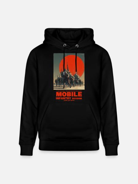 Mobile Infantry - Stanley/Stella CRUISER Unisex Organic Hoodie - black