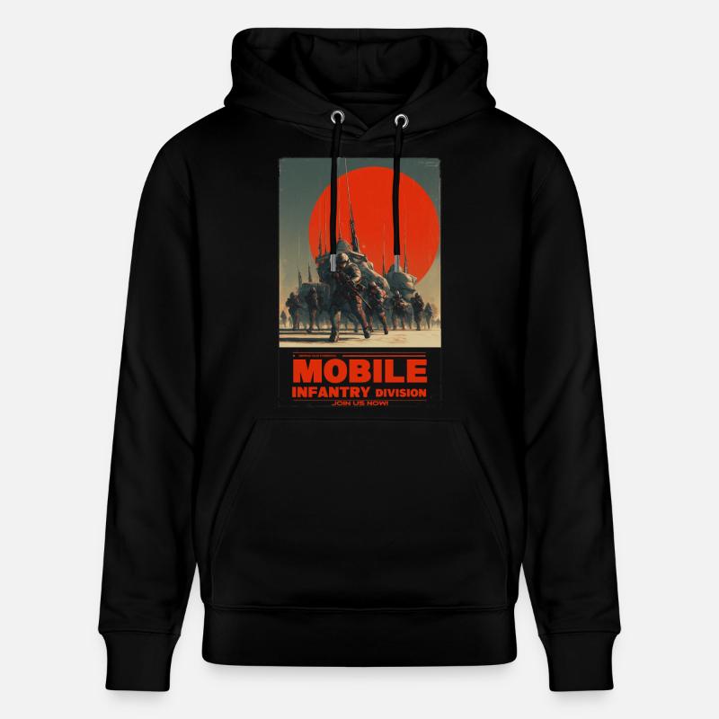 Infanterie mobile - Sweat à capuche bio CRUISER Stanley/Stella Unisexe - noir