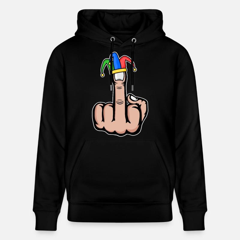 Mittelfinger Stingerfinger Karneval - Stanley/Stella Unisex Bio-Hoodie CRUISER  - Schwarz
