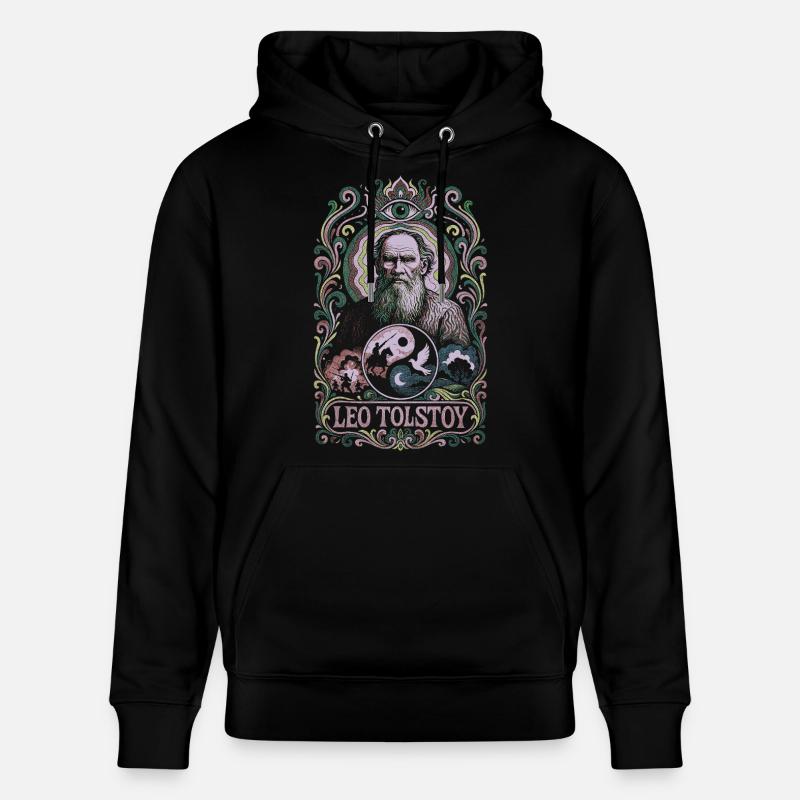 Léon Tolstoï - Sweat à capuche bio CRUISER Stanley/Stella Unisexe - noir