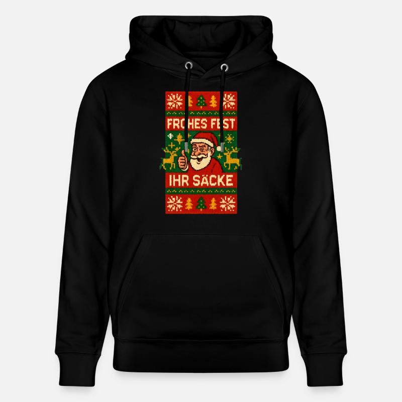 Joyeux Noël, bande de - Sweat à capuche bio CRUISER Stanley/Stella Unisexe - noir