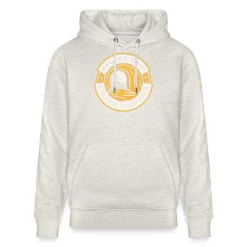 Easter360 - Stanley/Stella Unisex Bio-Hoodie CRUISER  - Beige meliert - Vorne - Alina (178cm) & Michal (187cm)