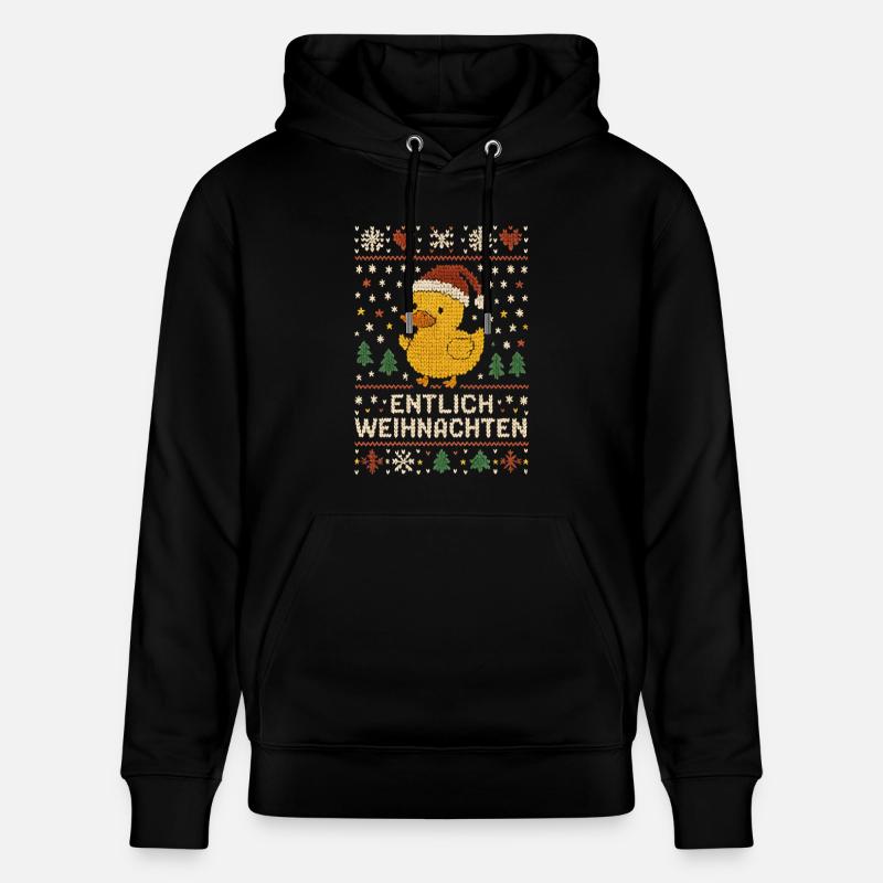 entlich weihnachten - Stanley/Stella Unisex Bio-Hoodie CRUISER - Schwarz
