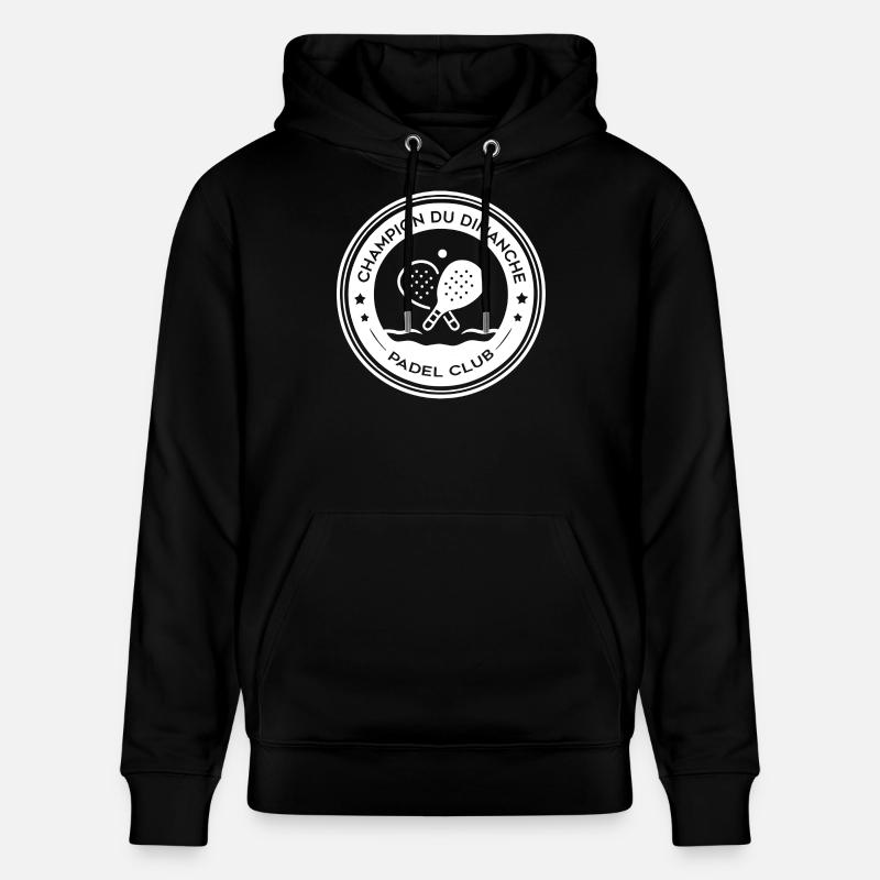 Champion Du Dimanche Padel Badge - Sweat à capuche bio CRUISER Stanley/Stella Unisexe - noir