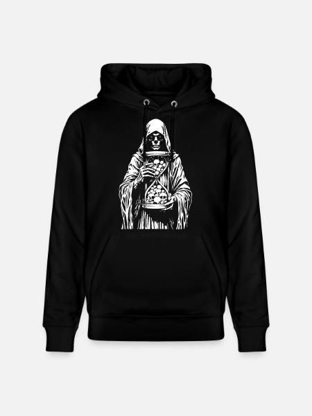 Grim Reaper with Skulls - Stanley/Stella CRUISER Unisex Organic Hoodie - black