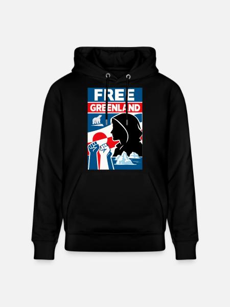 Groenland libre - Sweat à capuche bio CRUISER Stanley/Stella Unisexe - noir