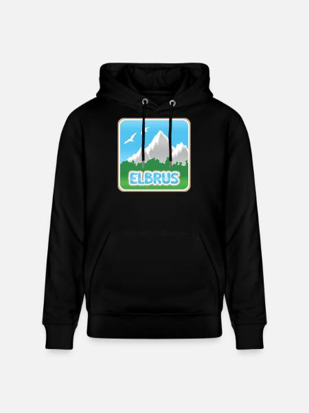 Berg Elbrus - Stanley/Stella Unisex Bio-Hoodie CRUISER  - Schwarz