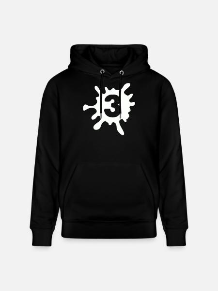 klecks_3- - Stanley/Stella CRUISER Unisex Organic Hoodie - black